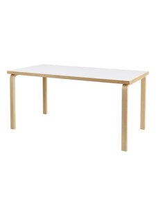 Artek - Pöytä 81A koivu/valkoinen laminaatti 75 x 150 cm - BROWN | Stockmann