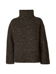 Selected - SlfGabriella High Neck -neule - DELICIOSO DETAIL:MELANGE | Stockmann