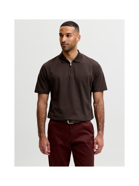 Jack & Jones - Polosärk JprBlaEthan Zip - CHOCOLATE TORTE | Stockmann - photo 3