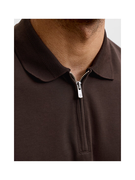 Jack & Jones - Polosärk JprBlaEthan Zip - CHOCOLATE TORTE | Stockmann - photo 5