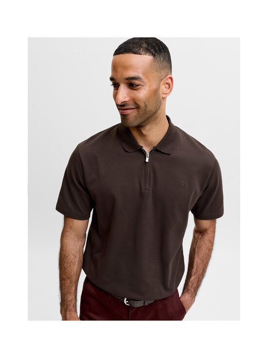 Jack & Jones - Polosärk JprBlaEthan Zip - CHOCOLATE TORTE | Stockmann - photo 8