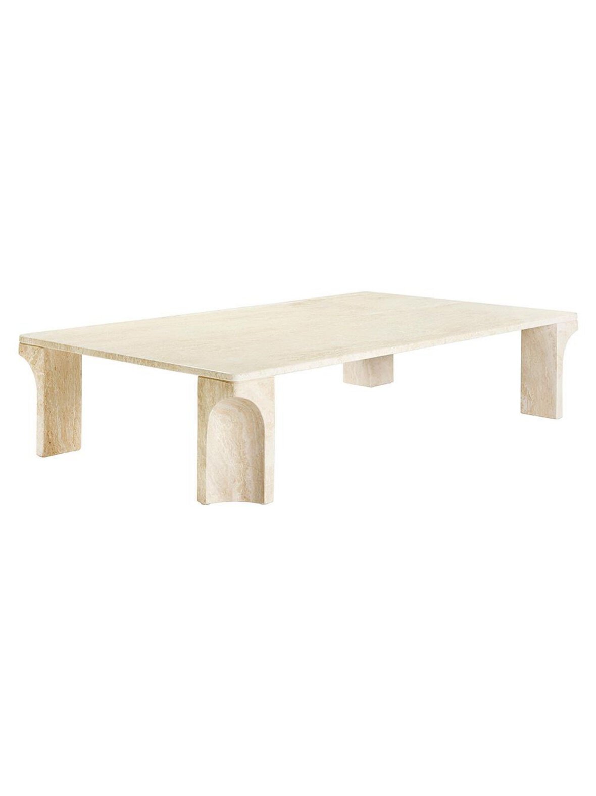 Doric-sohvapöytä neutral white 140 x 80 cm