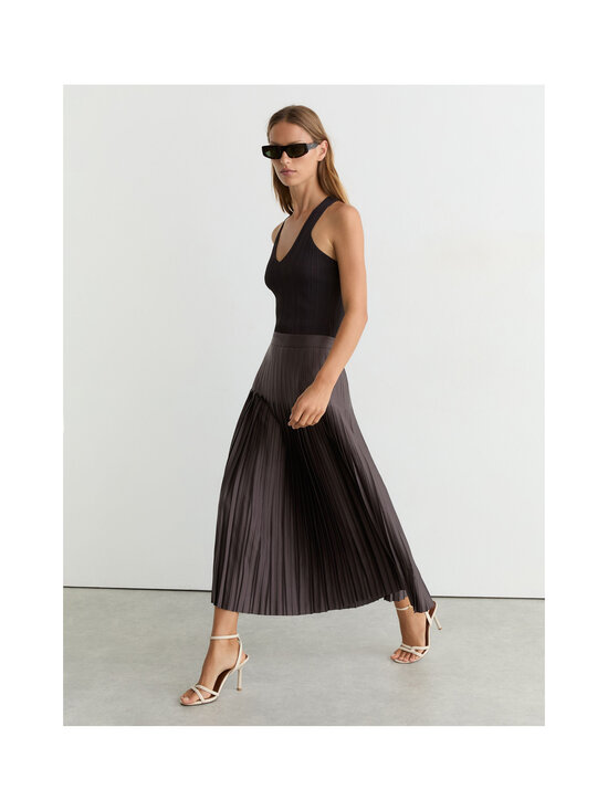 Reiss - Savannah Midi - laskostettu satiinihame - 28 MAUVE | Stockmann - photo 2