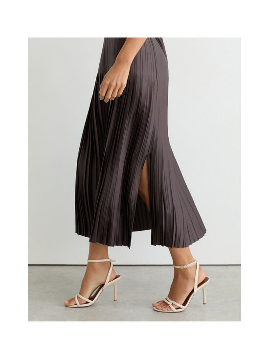 Reiss - Savannah Midi - laskostettu satiinihame - 28 MAUVE | Stockmann - photo 4
