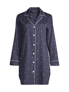 Lauren Ralph Lauren - Öösärk Notch Collar - 401 NAVY PRT | Stockmann