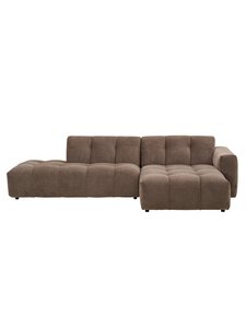 Furninova - Chess-divaanisohva Trapani-kangas harmaanruskea L 293 / oikea - GREY | Stockmann