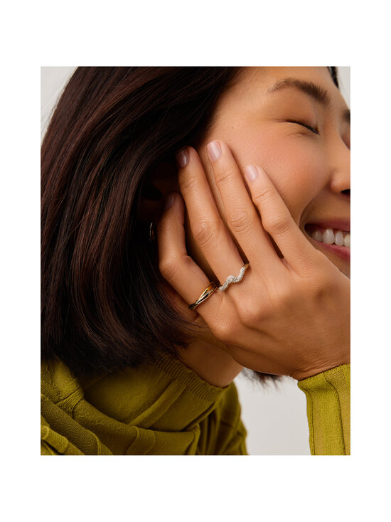 MISSOMA - Sõrmus Molten Snow Stacking - GOLD | Stockmann - photo 4