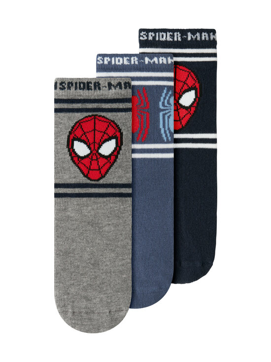 Name It - NmmJulius Spider -sukat 3-pack - NAVY BLAZER PACK:1XNAVY B + 1XVINTAGE I+ 1XGREY MEL | Stockmann - photo 1