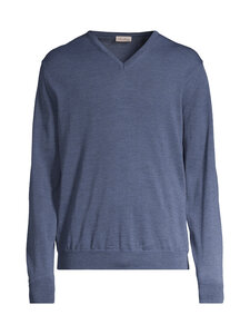 Stenströms - V-Neck-merinovillaneule - 160 DARK BLUE | Stockmann