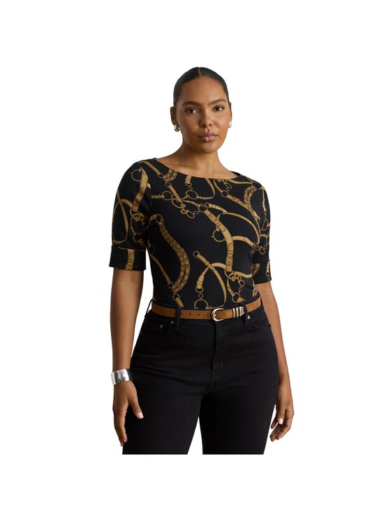 Lauren Ralph Lauren - Knit t-paita - BLACK/TAN | Stockmann - photo 2