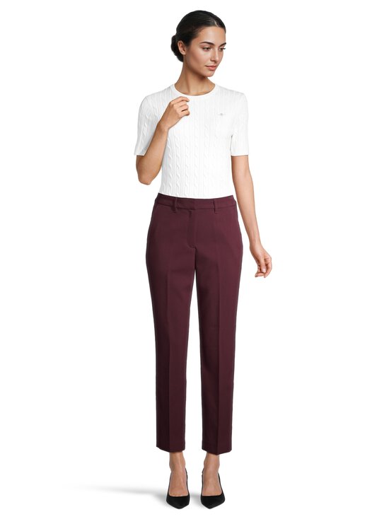 GANT - Fluid Slim Slack -housut - 667 DARKENED WINE | Stockmann - photo 3