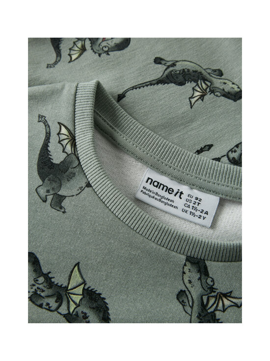 Name It - NmmKasse Regular -collegepaita - GREEN MILIEU | Stockmann - photo 3