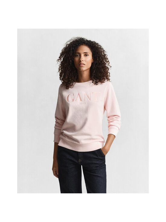 GANT - Tonal Graphic C-neck -collegepaita - 647 APRICOT PINK | Stockmann - photo 2