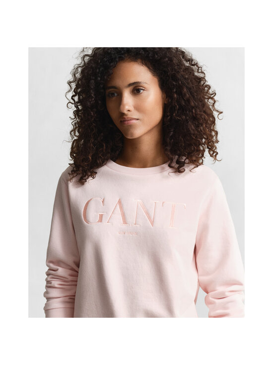 GANT - Tonal Graphic C-neck -collegepaita - 647 APRICOT PINK | Stockmann - photo 4
