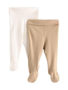 Lindex - Ribbed-leggingsit 2-pack - 4939 BEIGE | Stockmann