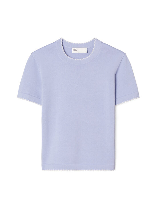 Tory Burch - Scalloped-villaneulepusero - 985 PALE BLUE / NEW IVORY | Stockmann - photo 1