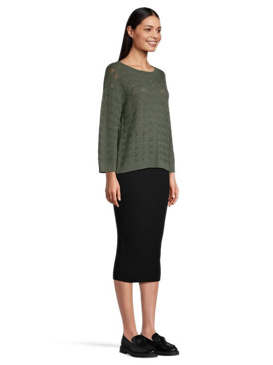NOOM - Kampsun Madelyn Crochet - KHAKI GREEN SOLID | Stockmann - photo 4