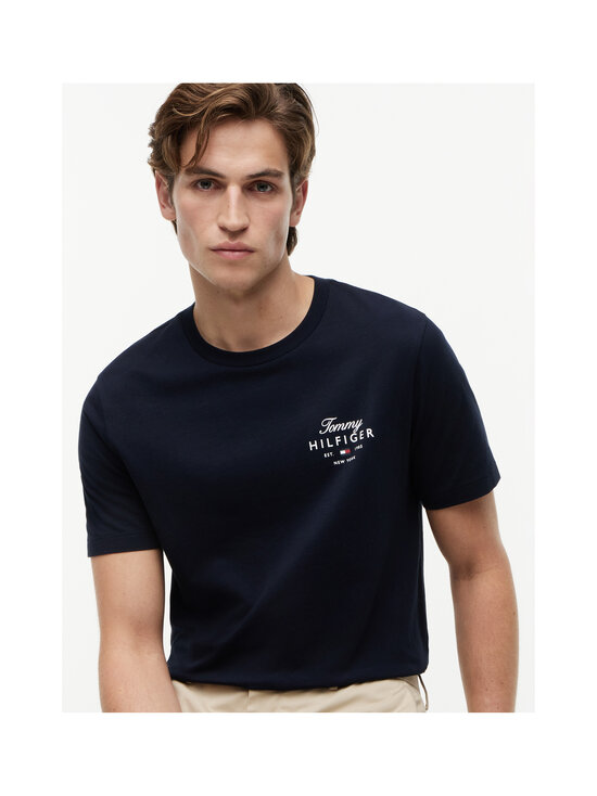 Tommy Hilfiger - Script Stack t-paita - DW5 DESERT SKY | Stockmann - photo 5