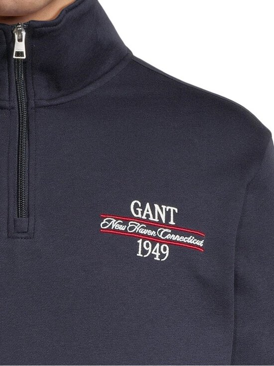 GANT - Kapuutsiga pusa Graphic Half Zip - 433 EVENING BLUE | Stockmann - photo 5