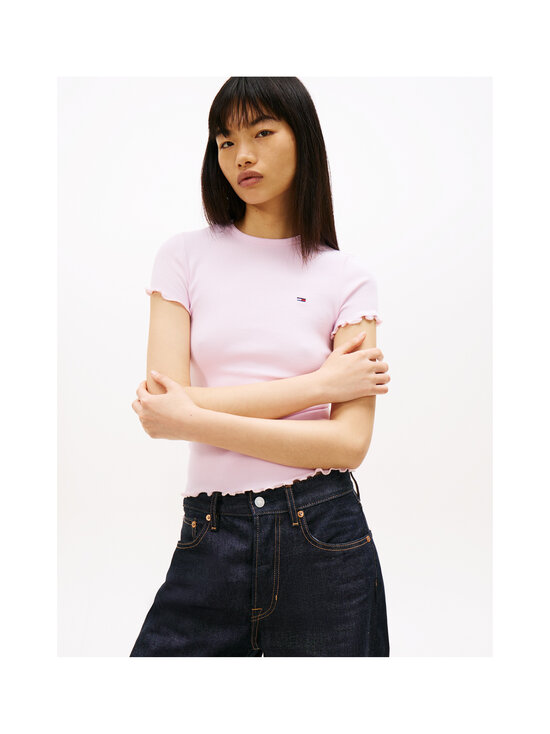 Tommy Jeans - Lettuce Edge -ribbipaita - TN9 PEARLY PINK | Stockmann - photo 4