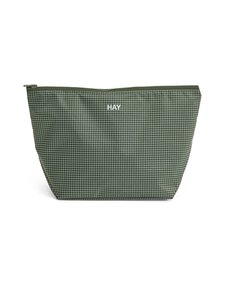 HAY - Tualetikott Grid Pouch Medium - DARK GREEN | Stockmann