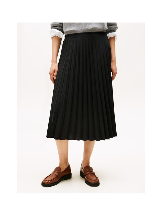 Tommy Hilfiger - Fluid Pleated midi svārki - BDS BLACK - photo 3 Tommy Hilfiger - Fluid Pleated midi svārki - BDS BLACK | Stockmann - photo 3