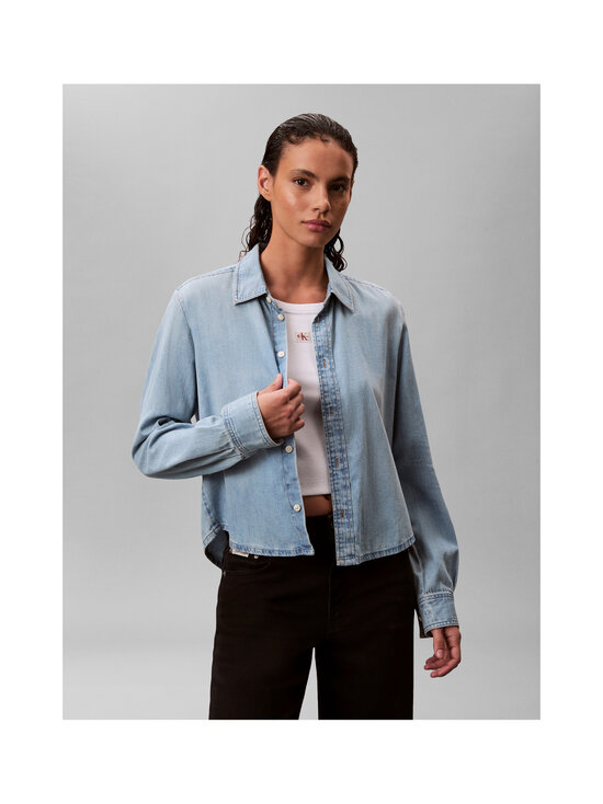 Calvin Klein Jeans - Cropped-paita - 346 BRIGHTON BLUE | Stockmann - photo 3