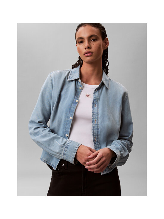 Calvin Klein Jeans - Cropped-paita - 346 BRIGHTON BLUE | Stockmann - photo 5