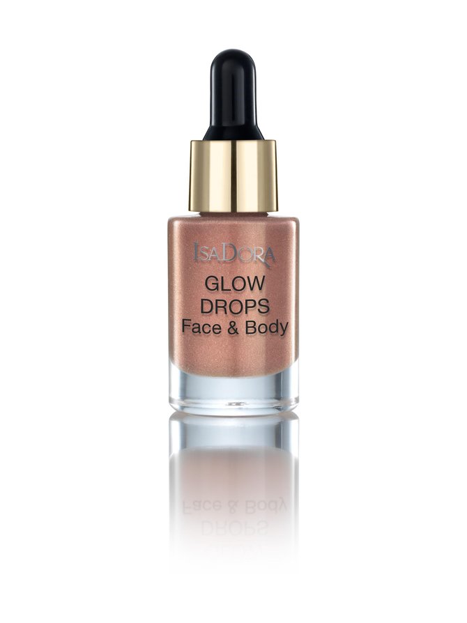 74 Bronze Glow Isadora Glow Drops Face Body Golden Edition nestemäiset