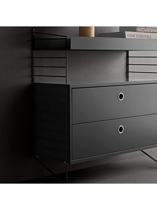 String Furniture - String System -lipasto tummanharmaa 58 x 30 cm - GREY | Stockmann - photo 2