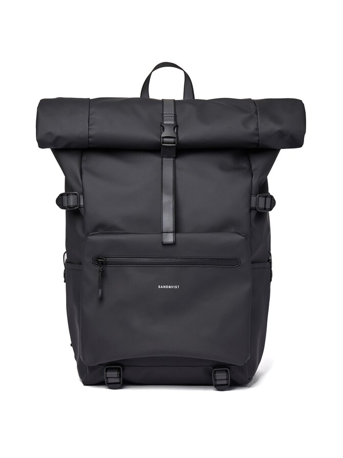 Black waterproof backpack