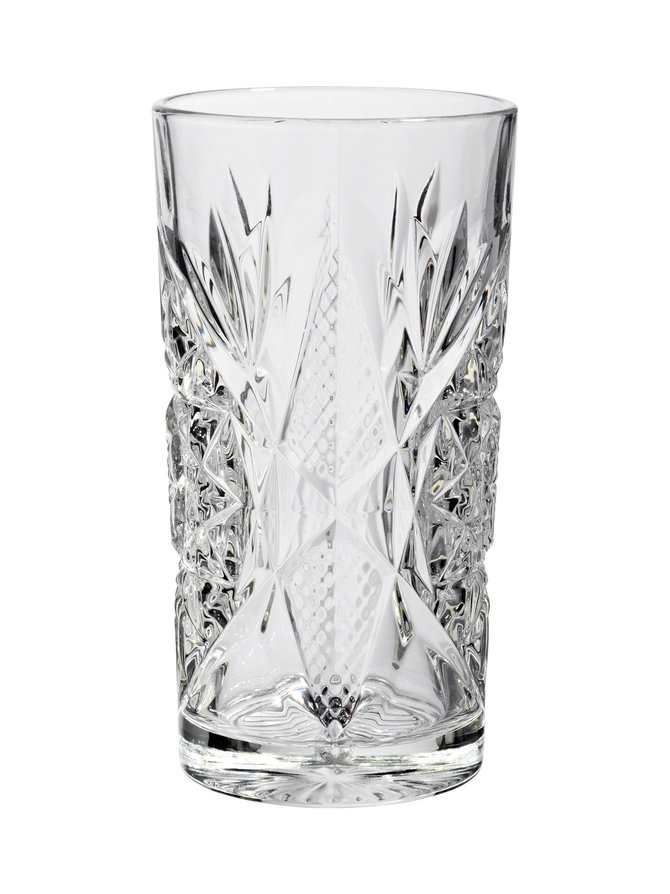 Hobstar cooler glass
