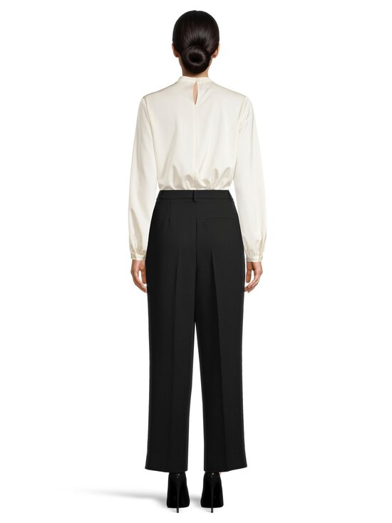 rich & royal - Cropped Pleated -leveälahkeiset housut - 890 BLACK | Stockmann - photo 4