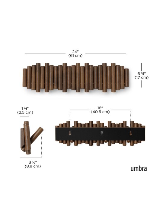 Umbra - Nagi Picket 8 Hook - AGED WALNUT | Stockmann - photo 9