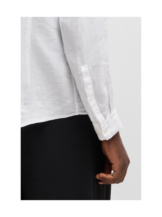 HUGO - Elvory-pellavakauluspaita - 199 OPEN WHITE | Stockmann - photo 5