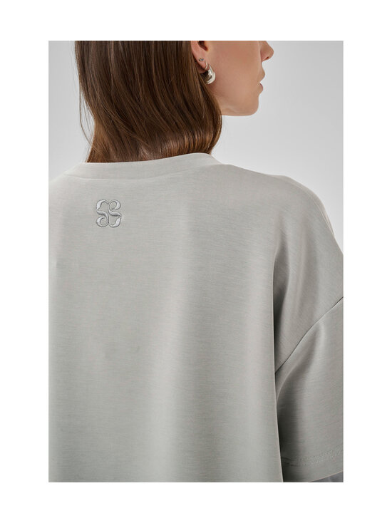 MY ESSENTIAL WARDROBE - HelleMW Embroidery Boxy T-krekls - 160 MOON MIST | Stockmann - photo 3