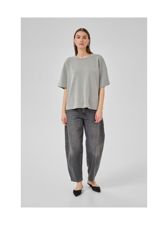 MY ESSENTIAL WARDROBE - HelleMW Embroidery Boxy T-krekls - 160 MOON MIST | Stockmann - photo 4