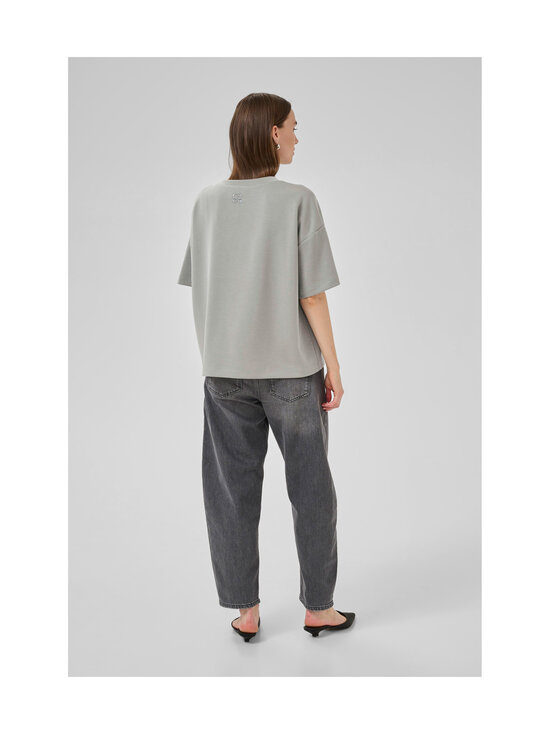 MY ESSENTIAL WARDROBE - HelleMW Embroidery Boxy T-krekls - 160 MOON MIST | Stockmann - photo 5