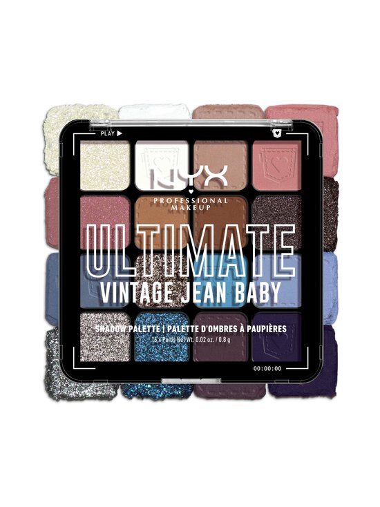 NYX Professional Makeup - Lauvärvipalett Ultimate 16 Pan - 01W VINTAGE JEAN BABY | Stockmann - photo 2