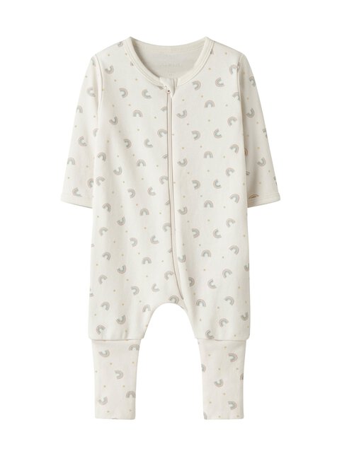 Pigiama Estivo Neonata Tuta Da Donna Nbfnightsuit Zip FF Jet Rainbow Noos, Jet Stream, 56 Name It