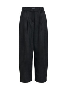 Object - ObjPaola-housut - BLACK STRIPES:GUNMETAL | Stockmann