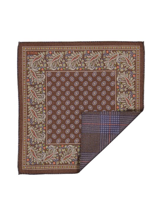 Eton - Two-Face Wool -taskuliina - 37 BROWN | Stockmann - photo 2