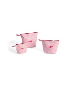HAY - Candy Mono Wash kosmētikas piederumu maciņš, 3 gab. - LIGHT PINK | Stockmann
