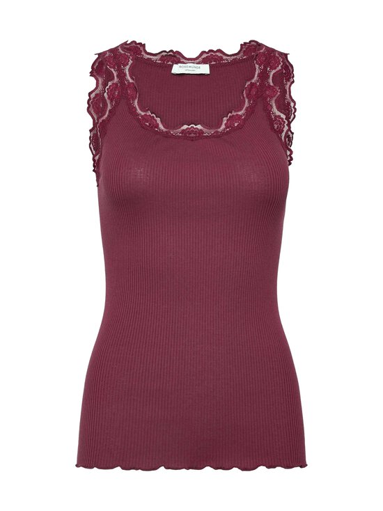 Rosemunde - RWBabette Silk SL U-neck Lace Top Rosemunde - WINE | Stockmann - photo 1