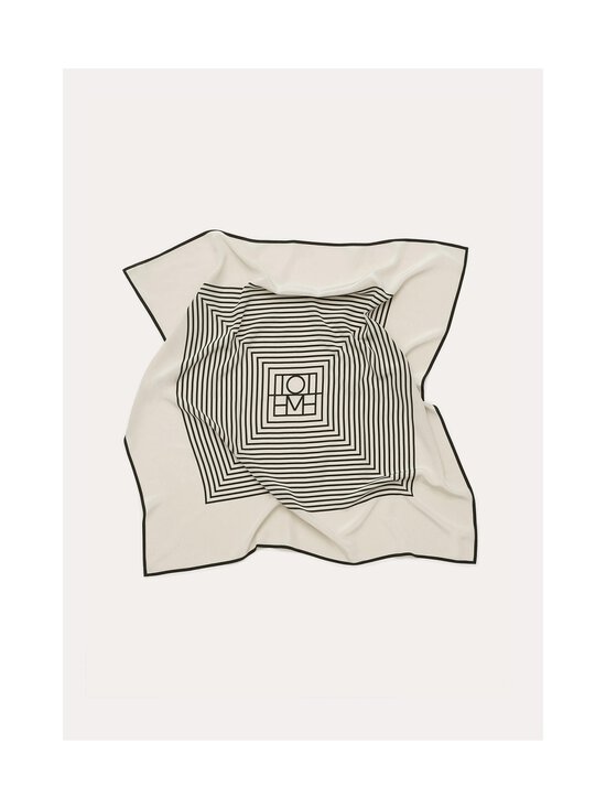 TOTEME - Centered Monogram -silkkihuivi - CREME MONOGRAM 901 | Stockmann - photo 2