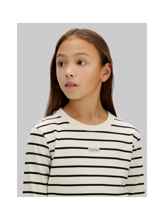 Calvin Klein Kids - Trikotaažsärk Stripe Logo - 0AP WHITECAP GRAY/ CK BLACK | Stockmann - photo 5