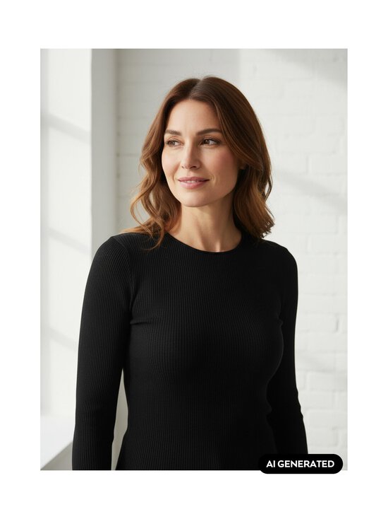 RM by Rosemunde - Balta-trikoopaita - 010 BLACK | Stockmann - photo 3