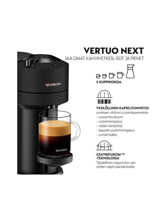 Nespresso - Vertuo Next -kapselikeitin - MATT BLACK - photo 5 Nespresso - Vertuo Next -kapselikeitin - MATT BLACK | Stockmann - photo 5