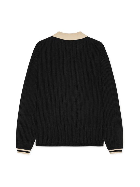 Les Deux - Waffle Football Jersey -paita - 100 BLACK | Stockmann - photo 2