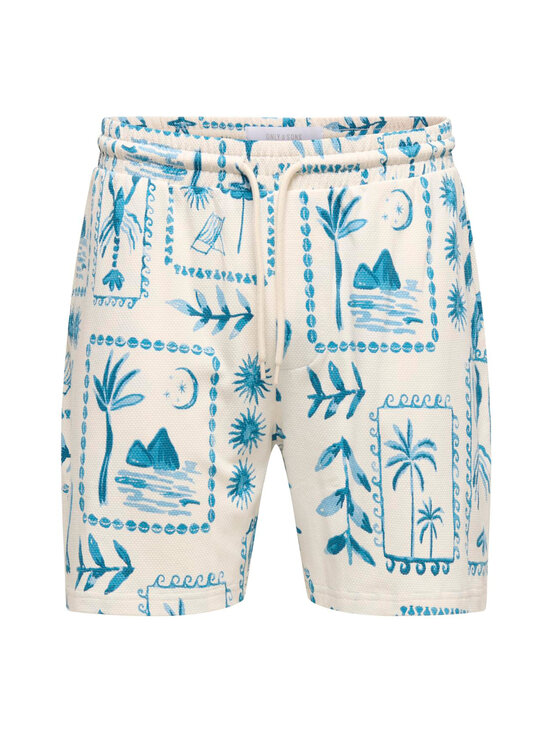 Only & Sons - Onspiero Relax šorti - ANTIQUE WHITE AOP:PALM | Stockmann - photo 1